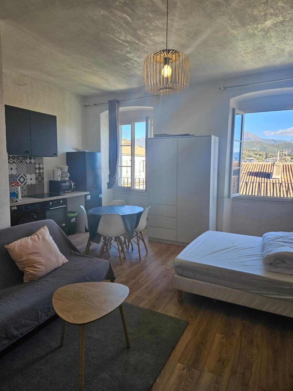 Magnifique Grand 30M2 Refait A Neuf En 2025 Lumineux 4 Couchages Hyper Centre Corte 13 Cours Paoli Wifi Tv Lave Linge Bagian luar foto